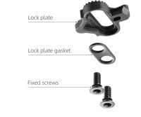 Pedales De Bicicleta ROCKBROS Mitad Fija 2-en-1 Antideslizante De Nylon Para MTB Plataforma Plana Con Cleat Plano Compatible Con Shimano - details 11