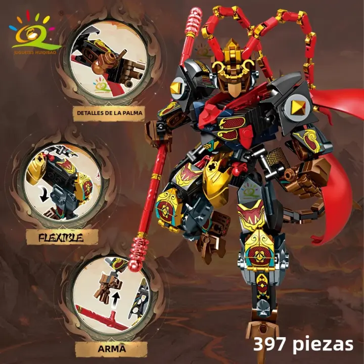 HUIQIBAO Black Myth Wukong Modelo Mecánico DIY Armadura Robot Decoración Bloques De Construcción Para Adultos Juguetes Compatible Con Lego ABS Sin Batería - 1