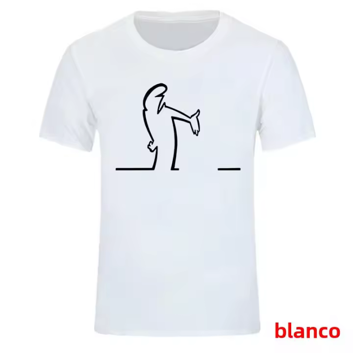 Camiseta De Verano Para Hombres Balum La Linea Gráfico Divertido Algodón Cómodo Prenda Premium Camisetas Casual Manga Corta - 1