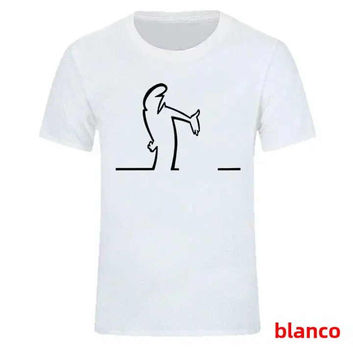 Camiseta De Verano Para Hombres Balum La Linea Gráfico Divertido Algodón Cómodo Prenda Premium Camisetas Casual Manga Corta - 1