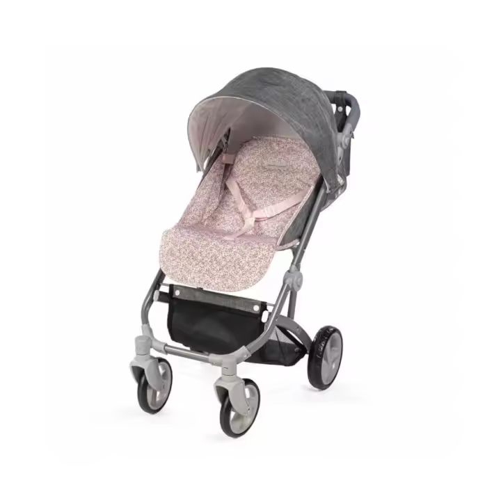 Silla de paseo grande muñecas Lili gris Flor de Pasito a Pasito - 1