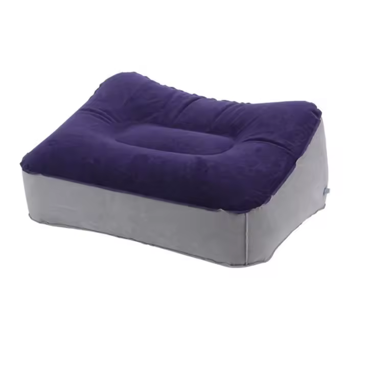 Almohada De Pie Inflable Suave Para Viaje Oficina Hogar Soporte Para Pies Relajante Ottoman De PVC Pieza Individual - 1