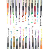 Bolígrafo De Gel Líquido De 10 Colores 0.5mm Gran Capacidad Quick-drying Para Escuela Y Oficina Estación De Trabajo Colorido - details 2