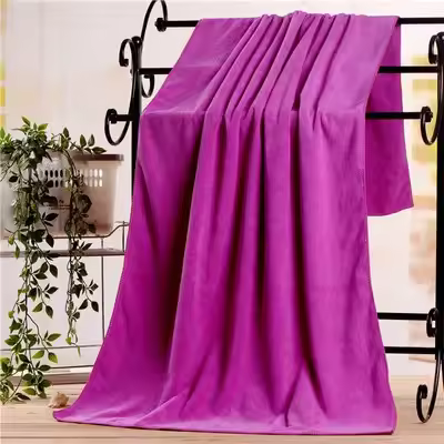 Toallas De Baño De Microfibra Super Absorbentes Suaves Y Secado Rápido Tamaño Oversize Multifuncionales Para Viajes Deportes Spa Color Azul - 1