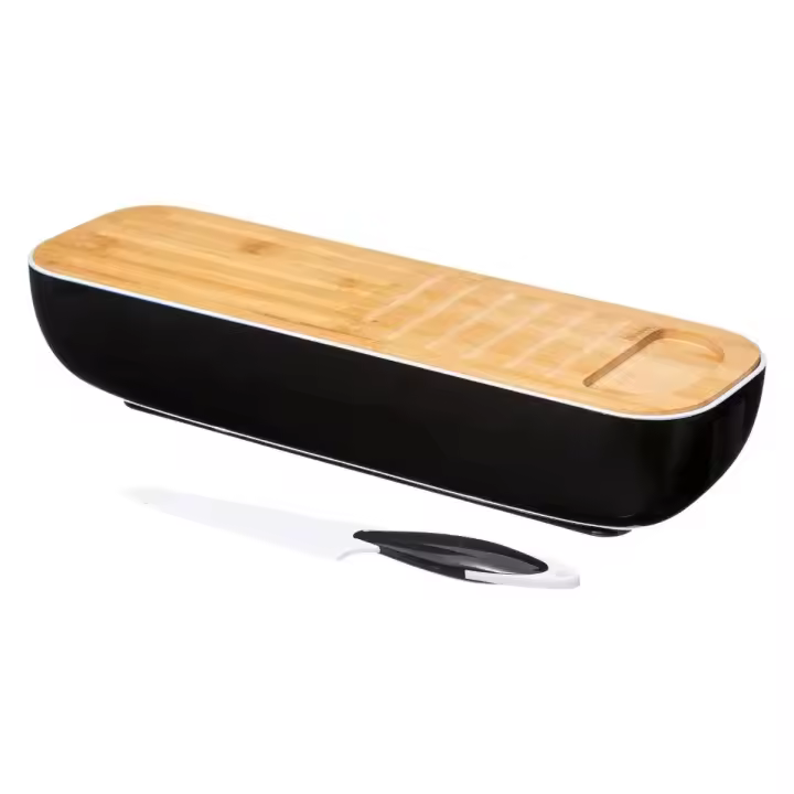 Panera con tabla de cortar y cuchillo, caja para pan baguette - New Planet Home - 1