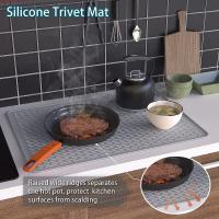 Mantel De Silicona Grande Para Estufa Multifuncional Con Drenaje Cubierta Protectora Para Inducción Resistente Al Calor - details 2