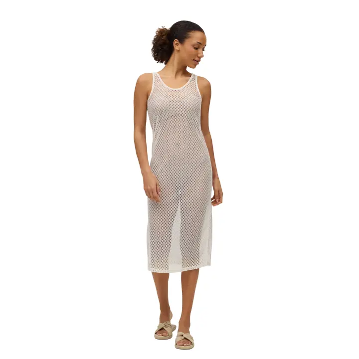 Ysabel Mora - Vestido calado de tirantes marfil - 1