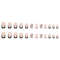 Uñas Postizas Francés Corazón Minimalista 24 PCs Con Gel Jelly Y Archi De Uña Incluido Kit De Uñas Postizas De Plástico - details 4
