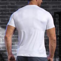 Camiseta De Hombre Verano Manga Corta Algodón Transpirable Ropa De Gimnasio Fitness Camiseta Deportiva Para Yoga Y Correr - details 1