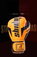 Guantes de Boxeo Profesionales para Adultos y Niños - Certificación CE con Acolchado Anti-Impacto , Entrenamiento MMA/Muay Thai/Sparring , Piel Sintética Hidrófuga y Ventilación 3D - details 0