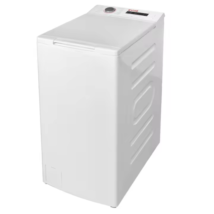 EVVO Lavadora 7,5 kg carga superior Wt8a, Clase energética A, 1250 rpm, 15 programas - 1