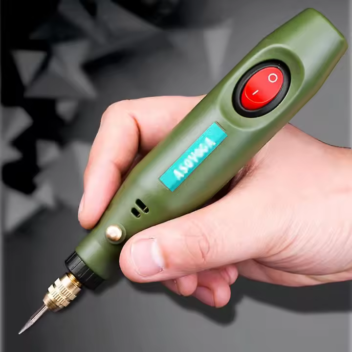 Minitaladro eléctrico DIY, amoladora para enviar 108 accesorios de taladro, juego de grabado y pulido, herramientas de pluma de grabado, máquina de grabado - 1
