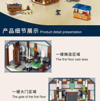 Bloques De Construcción De Ciudad Medieval Serie De Arquitectura Modelo Callejero Sets MOC De Casas Modulares Juguetes Para Niños - details 6