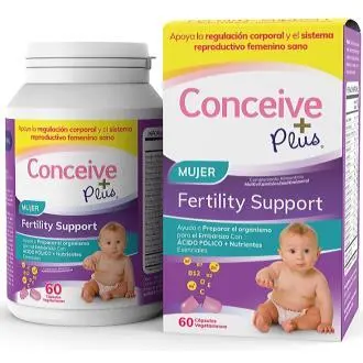 Sasmar Conceive Plus Apoyo Fertilidad Femenina 60 Cápsulas - 1