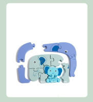Rompecabezas De Madera Educativo Montessori Animales Dibujos Animados Juego De Inteligencia Para Niños Regalo De Aprendizaje Temprano - details 5