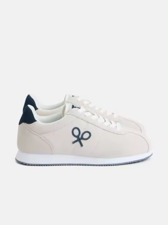 Silbon - Zapatilla retro urban blanca - 1