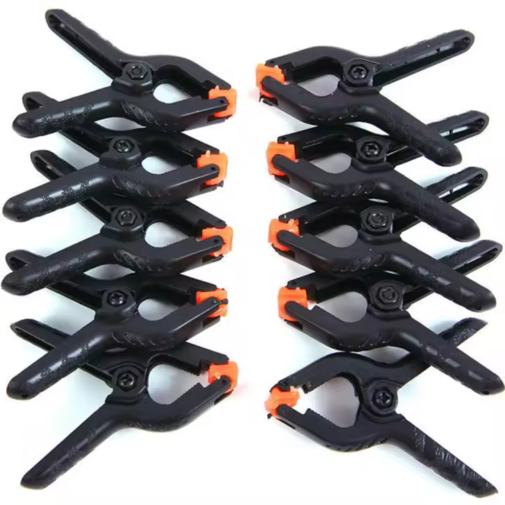 10pcs Pinzas De Primavera De 2 Pulgadas Para Trabajos Con Madera Herramientas De Nylon Para Fotografía Y Estudio De Fondo - 1