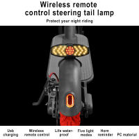 Lámpara De Señal De Giro LED Para Patinete Eléctrico Xiaomi MI3 M365 1S Pro2 Modificada Con Control Remoto Inalámbrico Y Recargable USB - details 2