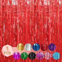 Juego De 1 Pieza De Cortina De Foil Dorado De 9.8 Pies Para Fondo De Fotografía De Cumpleaños Decoración De Fiesta Streamers De Aluminio - details 68