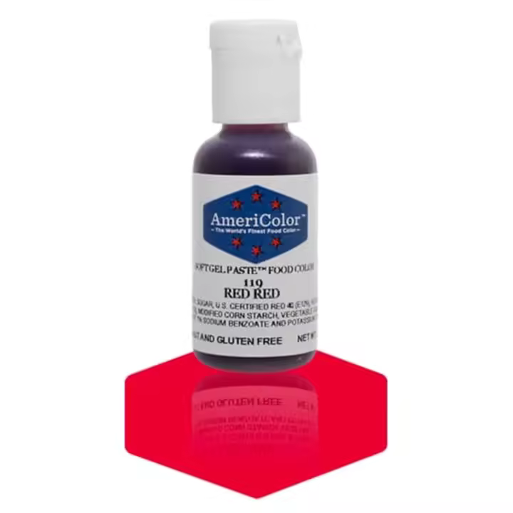 Colorante En Gel Rojo Rojo (21 G) - Americolor - 1
