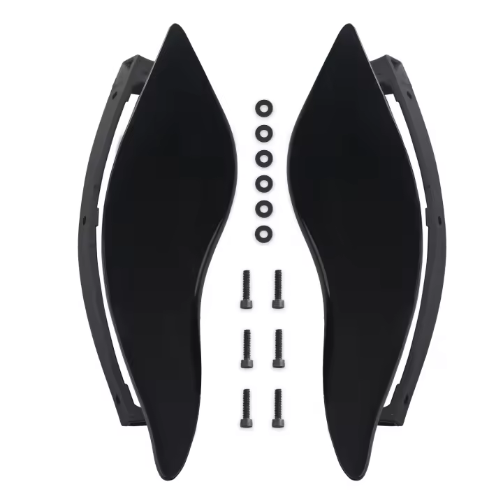 Par De Deflejores De Lado Con Alas Para Harley Davidson Electra Street Glide 2014-2019 Pantalla Antigolpes De Motocicleta Material ABS - 1