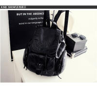 Mochila Grande Para Mujer Con Cordón De Cuero Sintético Moda Viaje Casual Bolso De Hombro Laptop Mochila Bolsa De Mano Plegable Y Expansible - details 7
