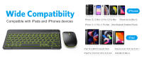 Teclado Y Ratón Bluetooth Retroiluminado De 10 Pulgadas Para iPad Compatible Con IOS Android Windows Teclado Inalámbrico Con Retroiluminación Para IOS Android Windows - details 3
