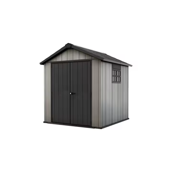 KETER 224432 Caseta de exterior Oakland 757 - 230x223,8x242 y 4,5m2 - Deco Gris - 1