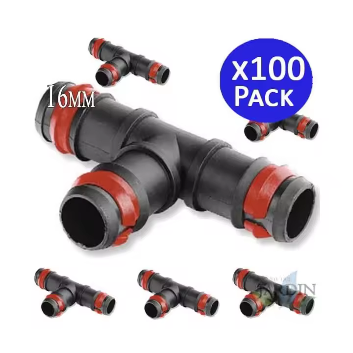Suinga TE GOTEO 16MM con ANILLA SEGURIDAD para Tubería de 16mm - Pack 100 - 1