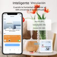 Sensor De Temperatura Y Humedad Inteligente ZigBee Tuya Con Pantalla LCD Iluminada Compatible Con Google Assistant Necesita Hub Tuya Zigbee - details 11