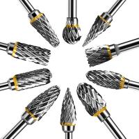 Cabeza De Moldeo Para Rotar 10 Piezas 1/8" Broca De Carbono Tungsteno Diamante Corte Herramienta De Abrazadera Para Metalworking - details 3