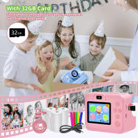 Cámara Digital Instantánea Para Niños 1080P 2.4 Pulgadas Con Impresión Térmica Juego De Fotos Y Videos Regalo Para Niños Y Niñas Educativo - details 9