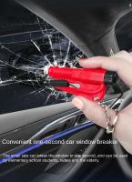 Martillo De Seguridad Para Coche Compacto 3-en-1 Rompe Ventanas Y Cortador De Cinturones Herramienta De Rescate Emergente Para Accesorios De Vehículo - details 2