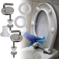 Juego De 2 Tornillos Ajustables Para Asiento De Inodoro Acero Inoxidable Parte Del Tapa De Inodoro Herramienta Manual Para El Hogar - details 1