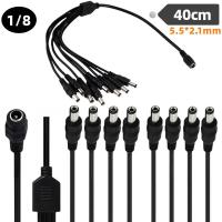 Cable Distribuidor De Energía DC DC5.5 * 2.1mm 1 Femal a 3/4/5/6/8 Machos Para Cámara CCTV Luz LED Cable De Conexión Para Dispositivos Móviles Y Computadora - details 8