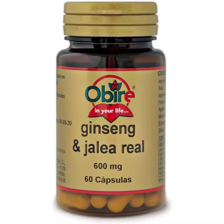 Obire Ginseng y Jalea Real para el Sistema Inmunitario - 60 Cápsulas - 1