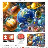 Educa Puzzle 500 piezas sistema solar , Incluye Pegamento Fix Puzzle Educa 18449 - details 2