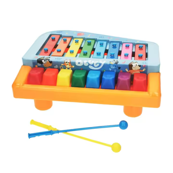 XILOFÓN PIANO BLUEY EN ESTUCHE 8 NOTAS C/FIGURA (Reig 2437) - 1