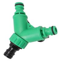 Conector De Rama De Jardín 2 En 1 Adaptador De Tubo De Agua Válvula Tridimensional De Plástico Con Interruptor Divisor De Camión - details 4