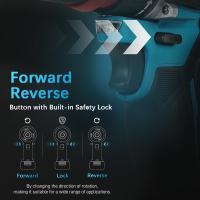 Taladro De Impacto Eléctrico Sin Cable 10mm Motor Brushless Para Batería Makita 18V Herramienta De Rompehielos Y Perforación Para Hogar DIY - details 7