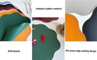 1pcs Matriz De Comedor De Cuero Lavable Resistente Al Calor En Forma Floral Antideslizante Fácil De Limpia Moderno Estilo - details 1
