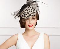 Sombrero De Pilla Leopard FS De Lana Austríaca 100% Elegante Para Boda Con Lazo Formal Cocktail Para Mujeres - details 2