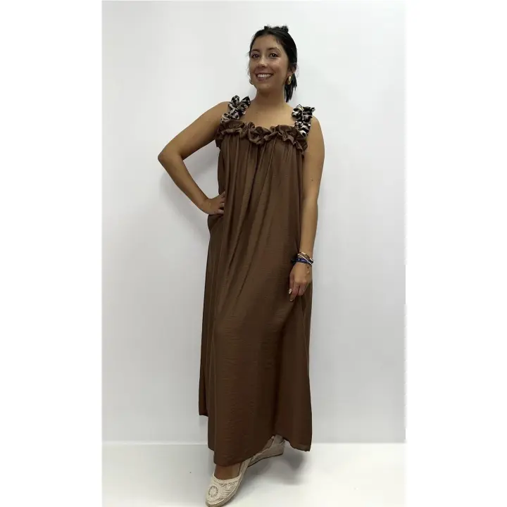 Vestido Felisa Marron - 1
