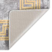 vidaXL Alfombra lavable antideslizante multicolor 150x230 cm Color Negro,  Gris y dorado,  Beige y dorado y mas Alfombras de área  Alfombra de Piso para Sala de Estar Dormitorio Habitación Salón - details 4