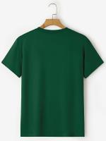 Camiseta De Verano Para Hombre Talla Grande Algodón 100% Estampado De Libre Diversión Cuello Redondo Manga Corta Casual - details 10