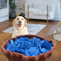 Pad De Olfateo Para Perros De Terciopelo Lavable Y Plegable Juego Lento De Alimentación Tapete De Entrenamiento Para Perros Interactivo - details 1