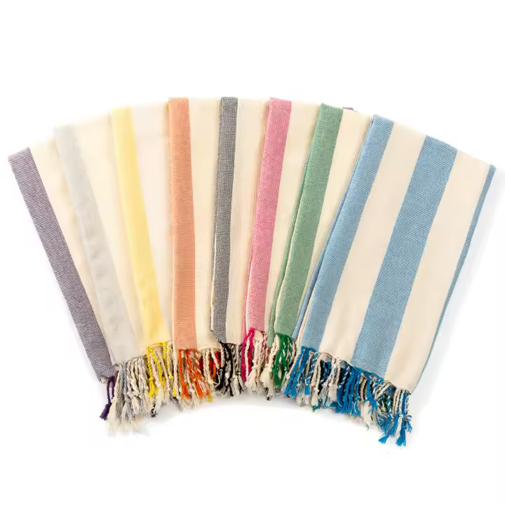 Toalla de playa turca para mujeres y hombres, algodón, grande, absorbente, seda, spa, hammam, regalo ideal, técnica de tejido, rectangular - 1