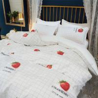 White Floral Duvet Cover Set - 105/135/150cm Nordic Style Bedding | Soft Breathable 3pc Set | Easy Care Home Decor - details 1