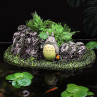 Decoración Creativa Para Acuario Piedra Flotante Isla Flotante Plantas Simuladas Cavernas Adornos Accesorios De Acuario Resina - details 5