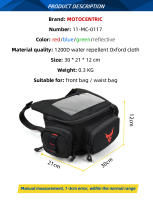 Bolsa De Moto Impermeable Para Navegación En Pantalla Táctil Almacenamiento Para Manillar Vespa 150 TMAX 530 560 GTS250 - details 0